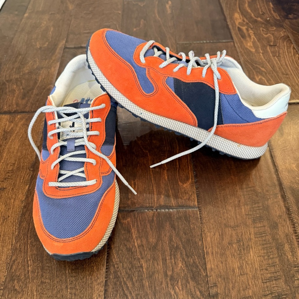 Johnnie-O Range Runner Athletic Training Golf Shoes Orange Blue size 11